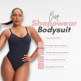 Shapwear tummy control bodysuit with bra